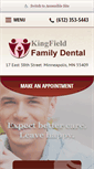 Mobile Screenshot of kingfielddental.com